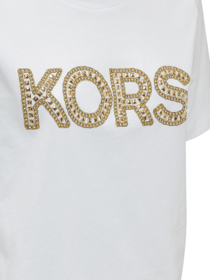 Michael Michael Kors Studded Logo T-shirt