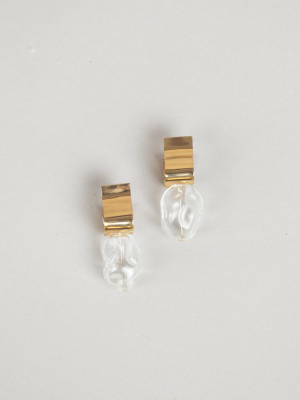 Ash Clearglass Earrings