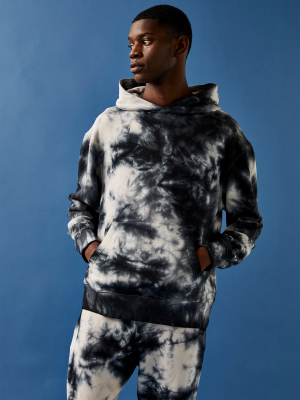 Black And Ecru Tie Dye Tracksuit