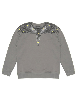 Marcelo Burlon County Of Milan Kids Wings Printed Sweatshirt