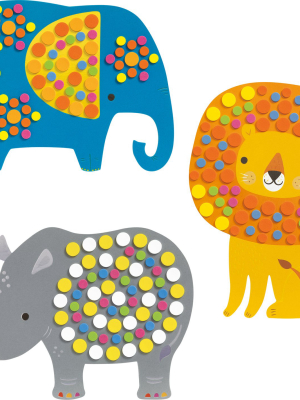 Soft Jungle Sticker Mosaic Collage Craft Kit