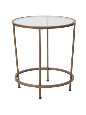 Astoria End Table Gold - Riverstone Furniture