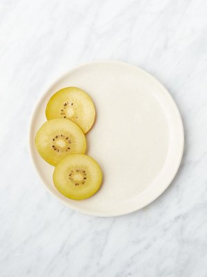Visto Cream Stoneware Appetizer Plate