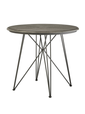 42" Nowell Round Counter Height Table Iron/gray Finish - Inspire Q