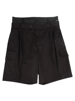 Dolce & Gabbana Double Belt Tailored Shorts