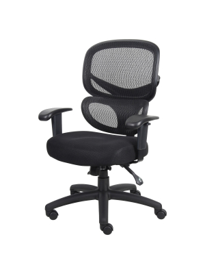 Multi-function Mesh Task Chair Black - Boss Office Products