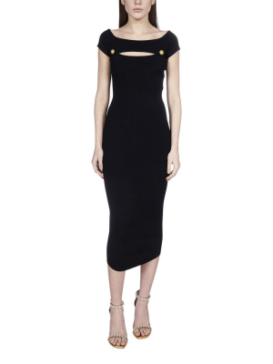 Balmain Cut-out Midi Dress