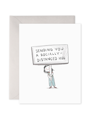 Socially Distanced Hug Card - Ef2