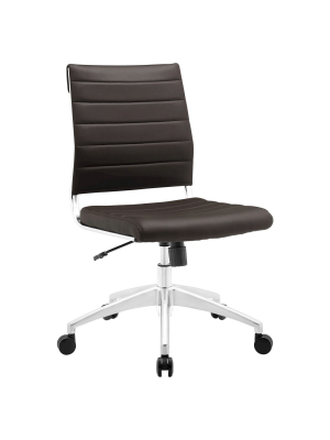 Office Chair Modway Dark Brown