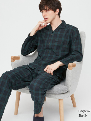 Men Flannel Long-sleeve Pajamas