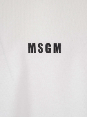 Msgm Micro Logo Printed T-shirt