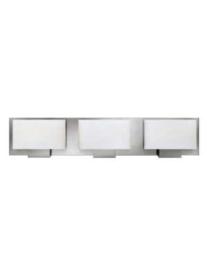 Bath Mila Bath Three Light Brushed Nickel