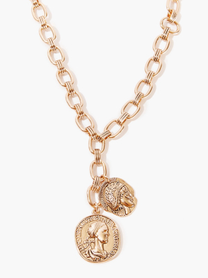 Double Coin Necklace