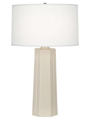 Mason Table Lamp (multiple Colors) With Oyster Linen Shade