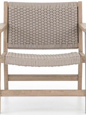 Delano Outdoor Chair, Washed Brown