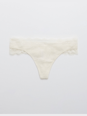 Aerie Waffle Thong Underwear