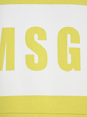 Msgm Logo Printed Hoodie