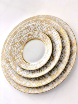 Tweed Gold Dinner Plate