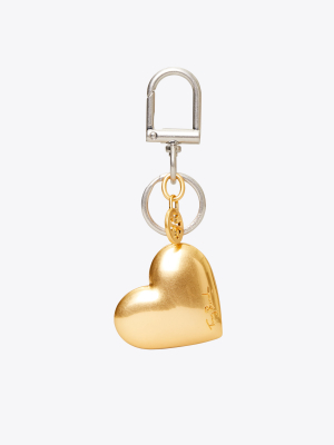 Gold Heart Key Ring