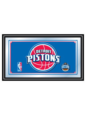 Detroit Pistons Team Logo Wall Mirror