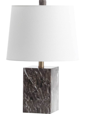 Breakers Table Lamp Brown Marble