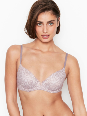 Body By Victoria Unlined Smooth Picot Trim Demi Bra In Smooth