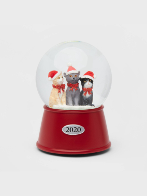 5.5" X 3.8" Cats Musical Snow Globe - Wondershop™