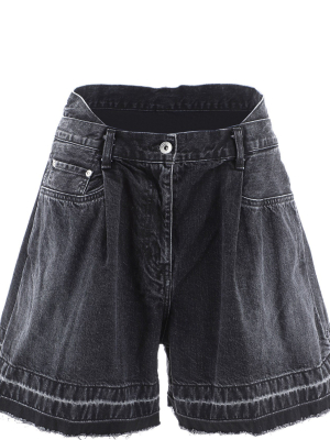 Sacai Wide Leg Shorts