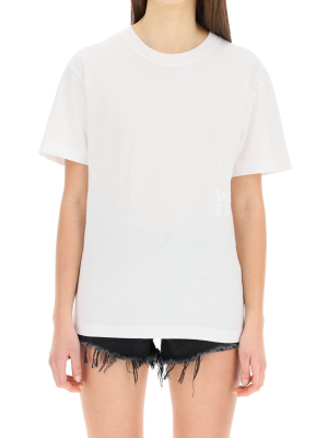 T By Alexander Wang Jersey Logo T-shirt