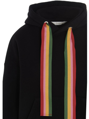 Palm Angels Miami Logo Print Drawstring Hoodie