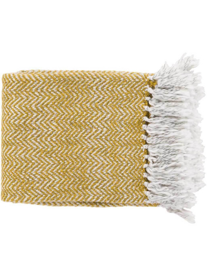 Trina Textural Yellow Throw