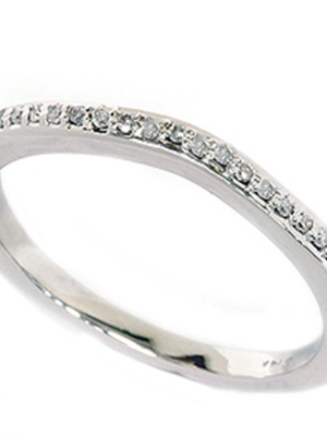 Pompeii3 1/6ct 14k White Gold Diamond Wedding Anniversary Ring