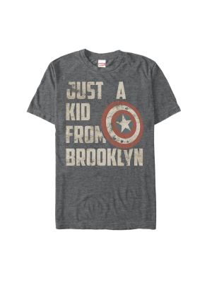 Men's Marvel Captain America Kid From Brooklyn T-shirt