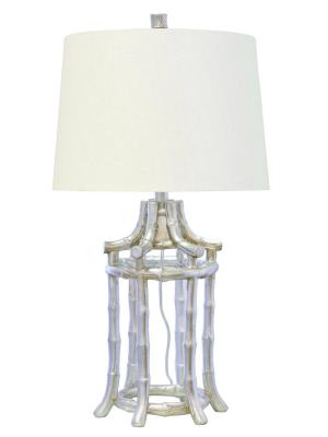 Silver Bamboo Table Lamp By Couture Lamps