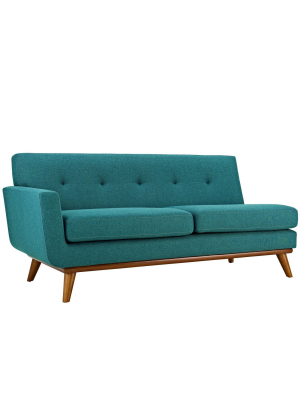 Engage Rightarm Upholstered Loveseat Teal - Modway