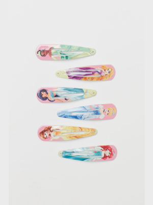 6-pack Printed Hair Clips