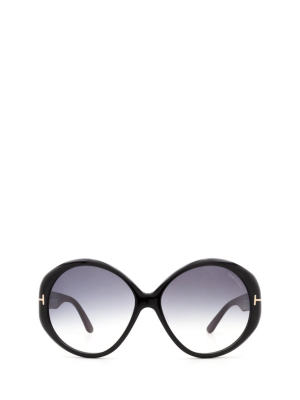 Tom Ford Eyewear Terra Oversized Frame Sunglasses