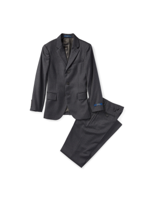 Polo Pinstripe Wool Twill Suit