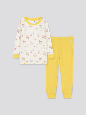 Toddler Cotton Inner Long-sleeve Pajamas