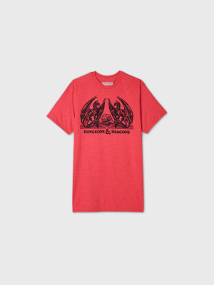 Men's Dungeons & Dragons Short Sleeve T-shirt - Red