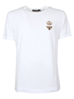 Dolce & Gabbana Logo Embroidered T-shirt