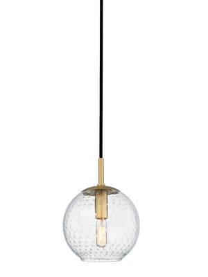 Rousseau 1 Light Pendant-clear Glass