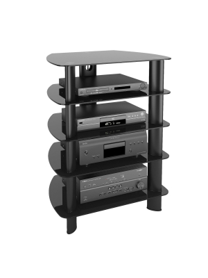 Media Storage Cabinet Corliving Black