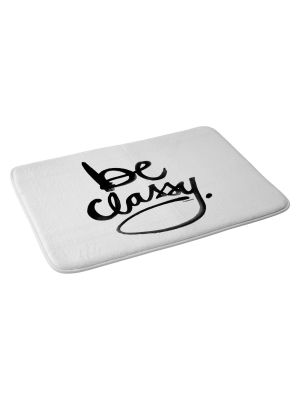 Kal Barteski Be Classy Bath Rugs And Mats White 24" X 36" - Deny Designs