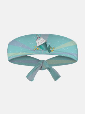 Unicorn Mermaid Kitten Tie Headband