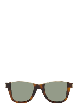 Saint Laurent Eyewear Sl51 Cut Square-frame Sunglasses