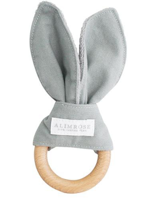 Bailey Bunny Ear Teether - Grey