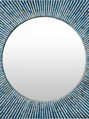 Averi Mirror Blue/ivory