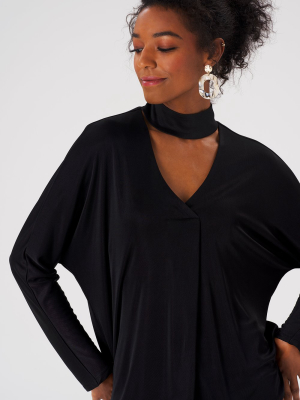 Adrienne Tunic In Luxe Jersey Black