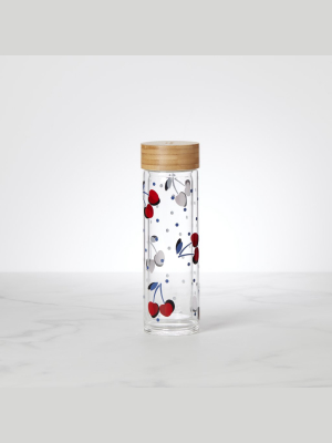 Vintage Cherry Dot Water Bottle